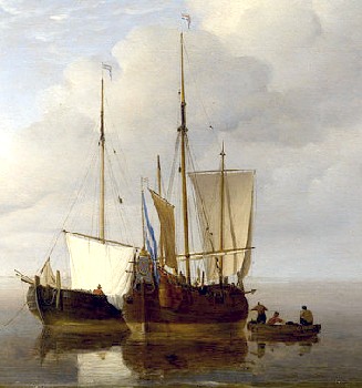 Dutch Ships in a Calm